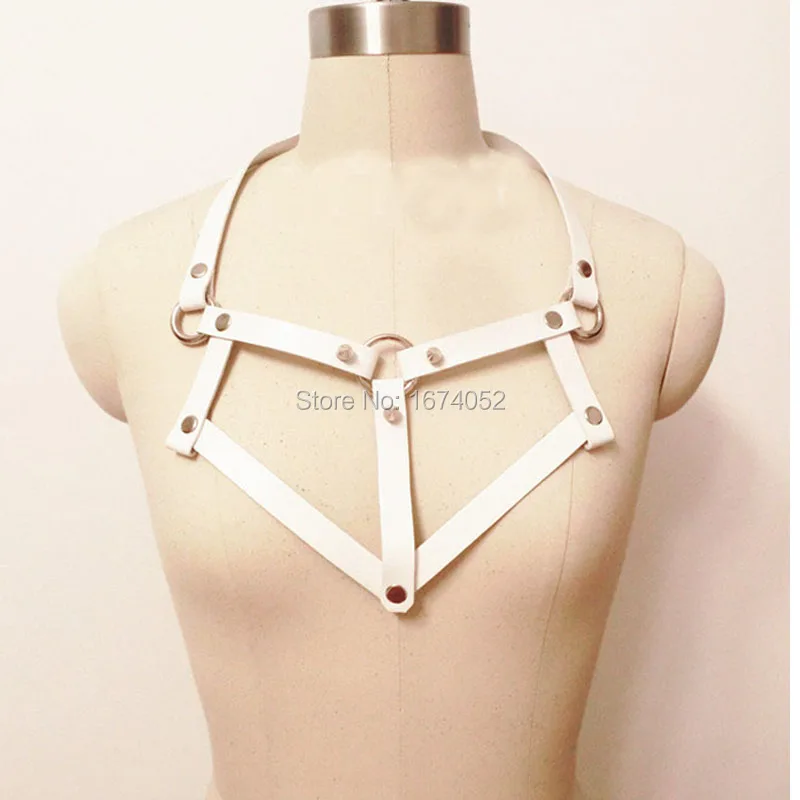 Панк Harajuku Kawaii Готический кожаный воротник ручной работы ожерелье бондаж|leather