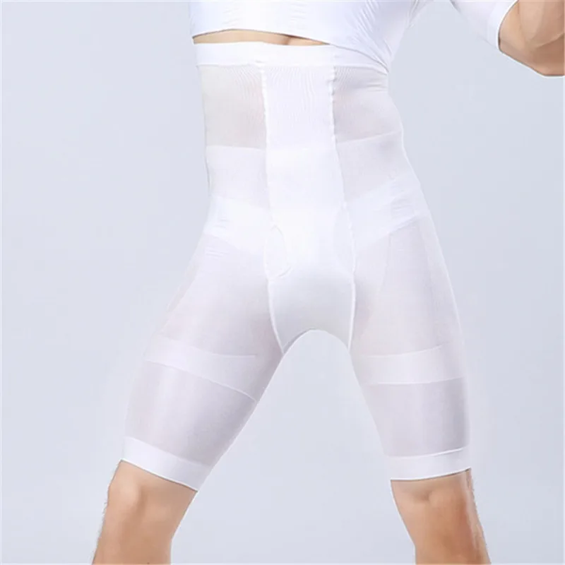 Men Butt Lifter Pants Compression Belly Trainer Control Bodybuilding Underwear Slimming Tummy Trimmer High Waist Shapers Shorts
