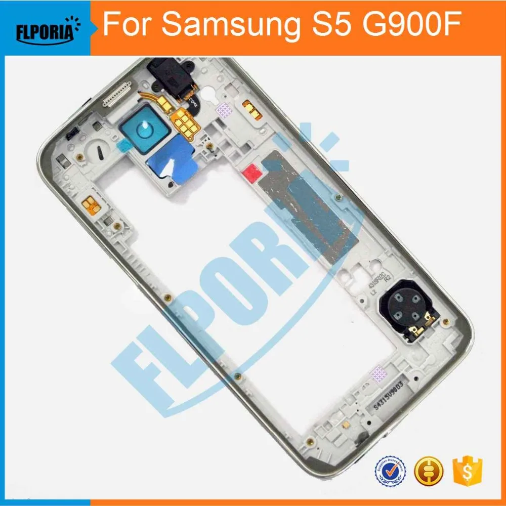 

Высококачественный корпус со средней рамкой для Samsung Galaxy S5 SV G900F G900H G900P, бесплатные инструменты, запасные части