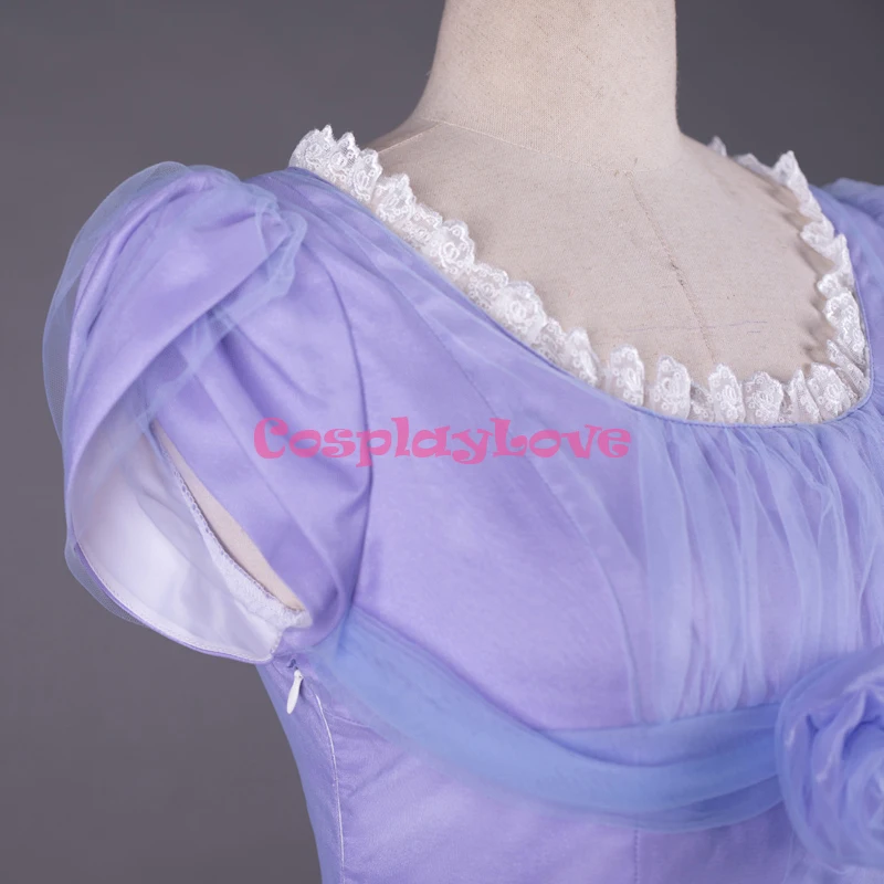 cosplaylove the nutcracker and the four realms movie clara purple princess dress cosplay costume military uniform for halloween free global shipping