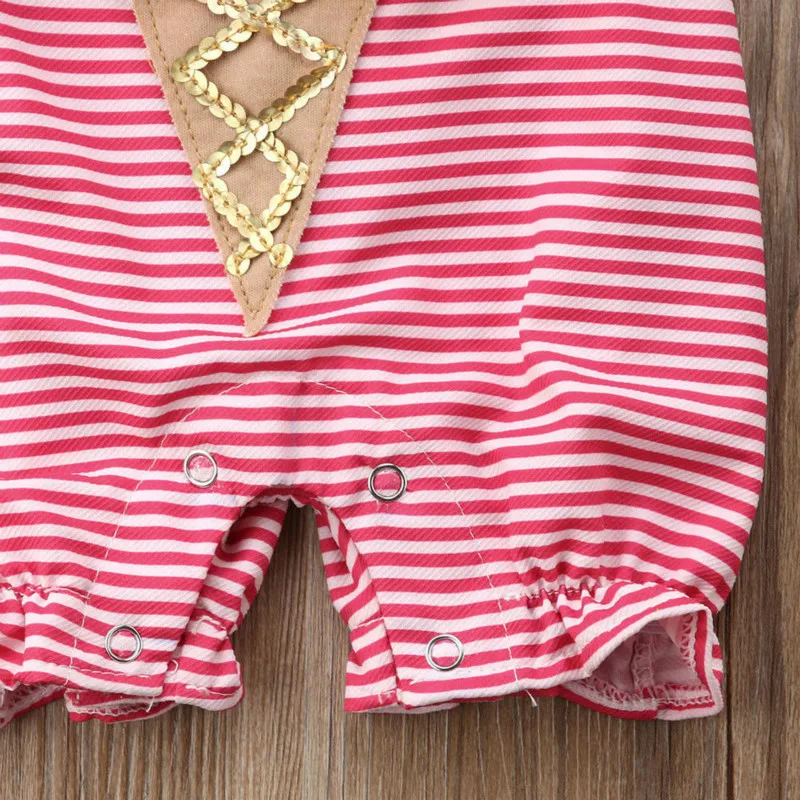 Милый комбинезон с цветами для новорожденных девочек пляжный костюм комплект