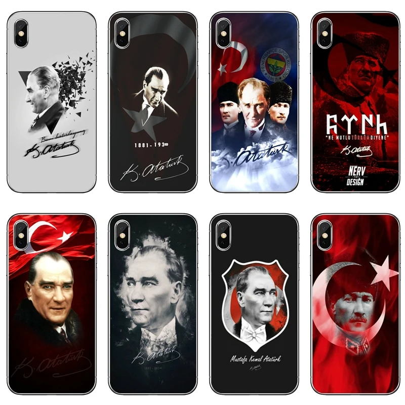 Турция Мустафа Кемаль Ататюрк для samsung Galaxy S10 S9 S8 S7 S6 edge рlus Lite S5 S4 примечание 9 8 5 Чехол Мягкий чехол для мобильного телефона чехлы