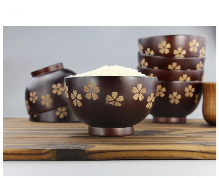 1 шт. декоративная чаша для риса из дерева|rice bowl|serving bowljujube wood |