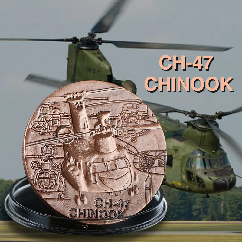 Детский вертолет Chinook Памятная коллекция монет подарок сувенир|rose rose|gold rose 24krose 24k