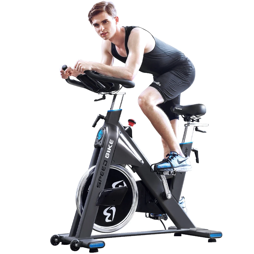 Pooboo велотренажеры для тренировок стационарный ремень езды маховик высокого веса