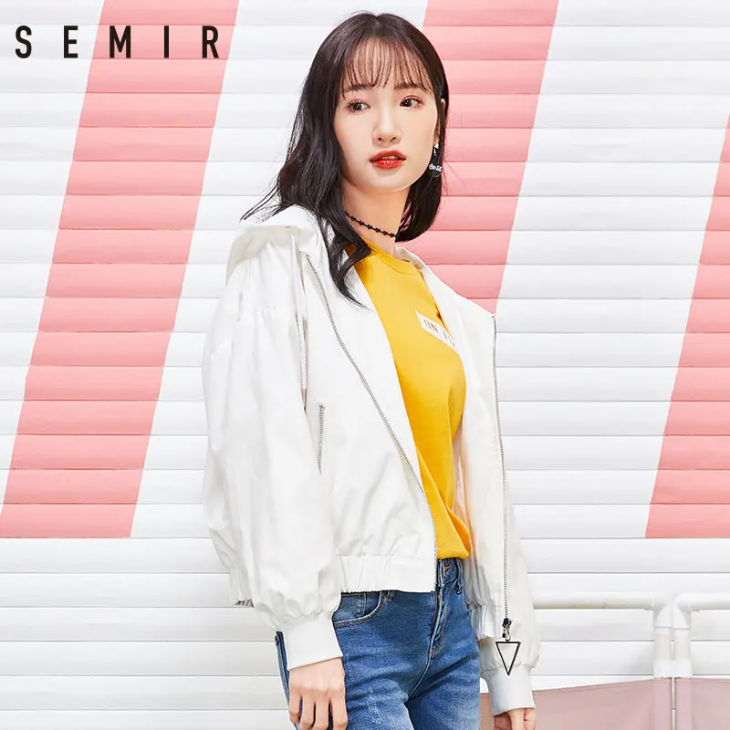 SEMIR Куртка Мода для женский пояс Базовые Куртки Пальто Верхняя одежда