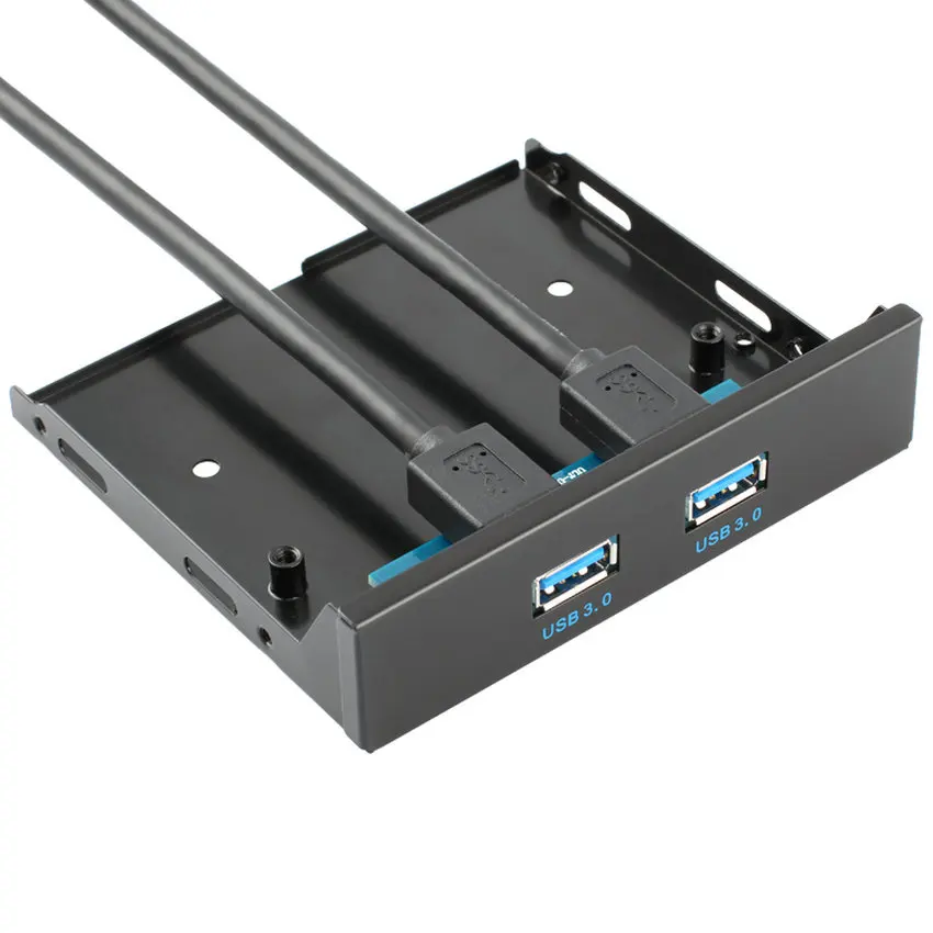 Great Q флоппи диск USB 3.0 20 Pin 2 порта Передняя панель узловой отсек кабель