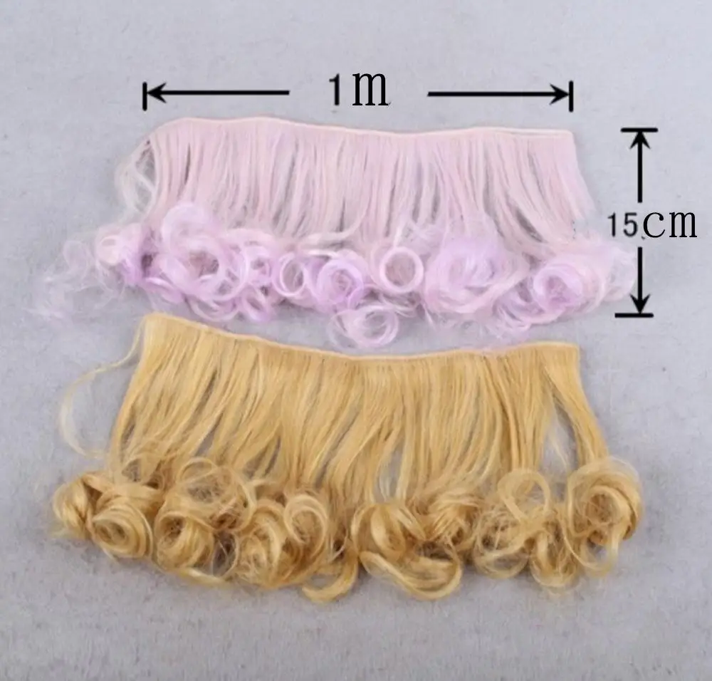 Красивые вьющиеся куклы DIY парики для Барби 1/3 1/4 BJD SD волнистый парик кукол ручной