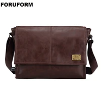 designer handbags mens 14 inch laptop bag male pu leather messenger bags men travel school bags leisure shoulder bags free ship