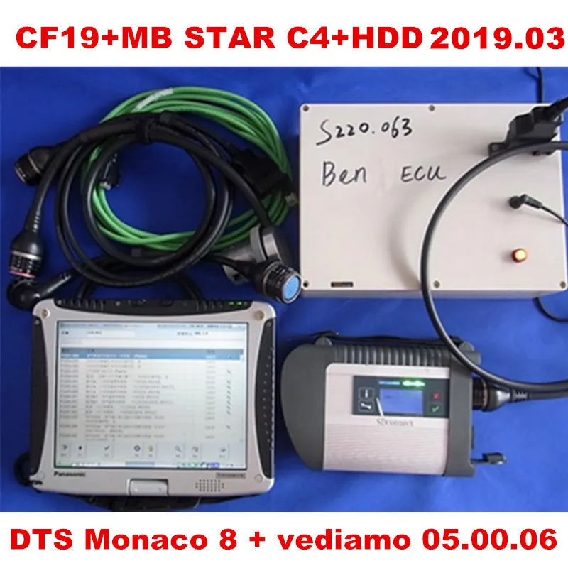 09 X-ENTRY TOUGHBOOK CF 19 с MB STAR C4 с последним полным программным обеспечением CF19 320 ГБ HHD MB SD Подключение компактный 4 диагностический инструмент