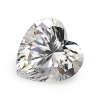 size 3x3mm12x12mm aaaaa heart shape cubic zirconia stones white cz stone for jewelry