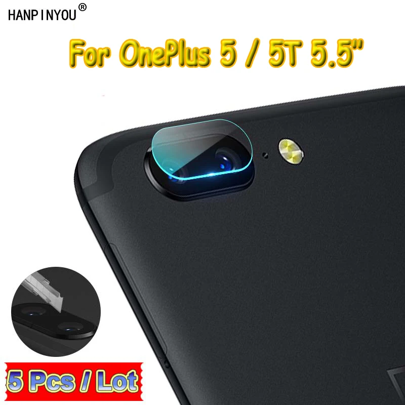 5 шт./лот для OnePlus 1 + 5T ультратонкая прозрачная защитная пленка объектива камеры