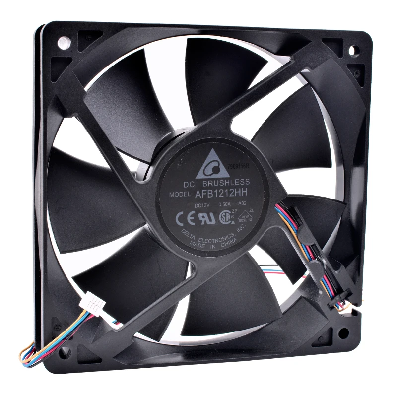 Новый оригинальный Delta AFB1212HH 12 см 12025 DC12V 0.50A компьютерный корпус процессор 4 линии