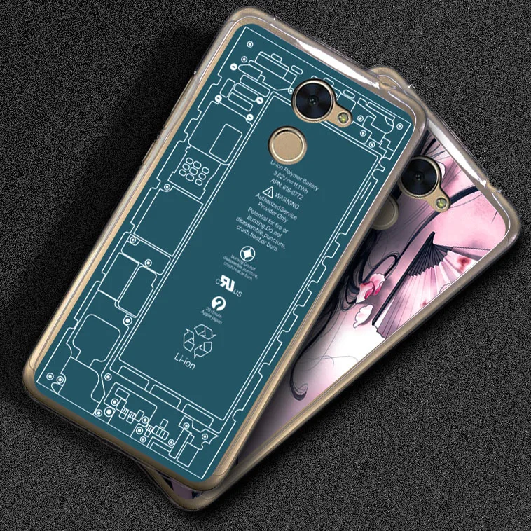 Чехол для Huawei Y7 Prime полностью защитный силиконовый противоударный мягкий чехол