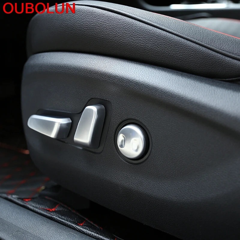 OUBOLUN ABS хромированный внутренний сиденье регулировка переключатель управления