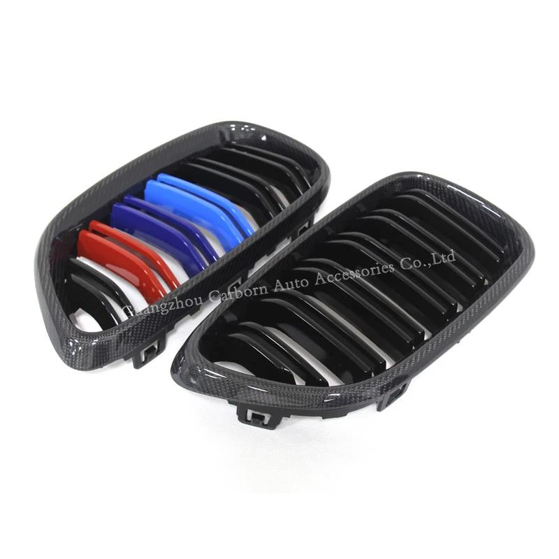 Передняя решетка радиатора для BMW 2 серии F22 Coupe F23 Convertible F87 M2 2014-ON Dual Slat Double из