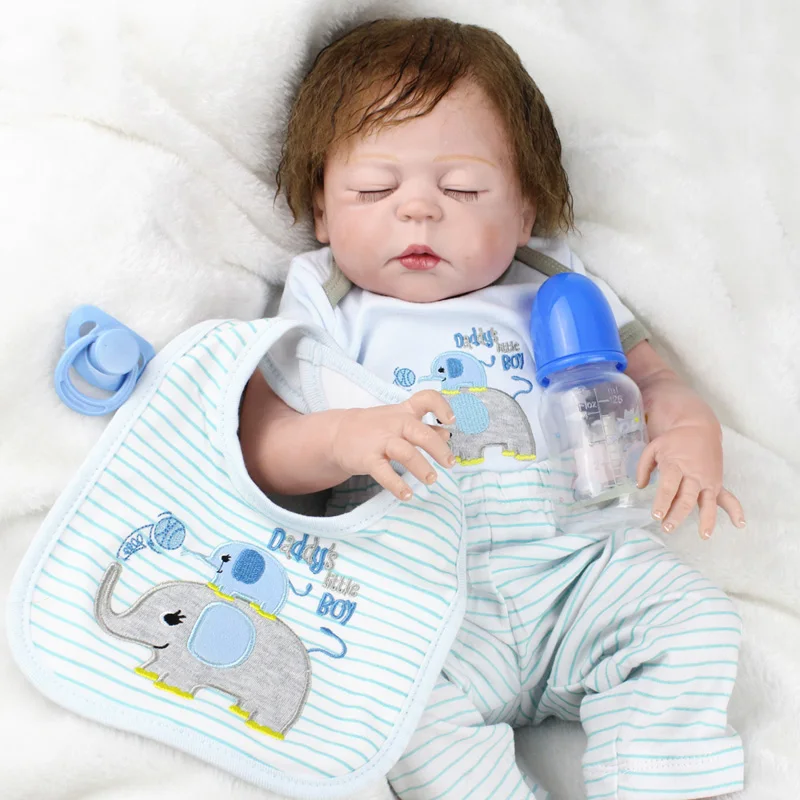 23 &quot57 см силиконовая кукла для новорожденных мальчиков bebe reborn menino bonecas подарок