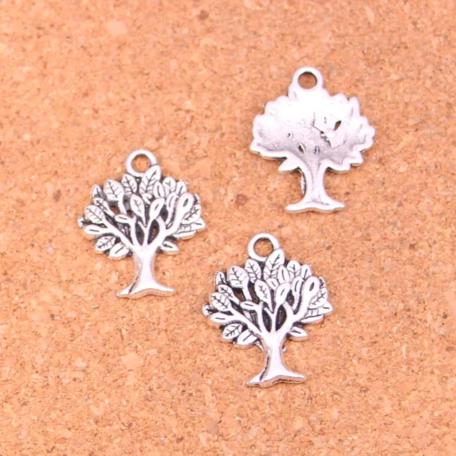 75 шт. посеребренные Подвески в виде Древа Жизни|tree charm|life tree charmcharm diy |