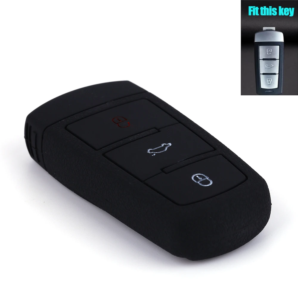 3 кнопки силиконовый Автомобильный Брелок дистанционного управления с ключом