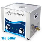 Ультразвуковой очиститель 15 л, 540 Вт, 40 кГц, для удаления масляной ржавчины, оксидов, углерода, металлическая Форма для ванны, печатная плата