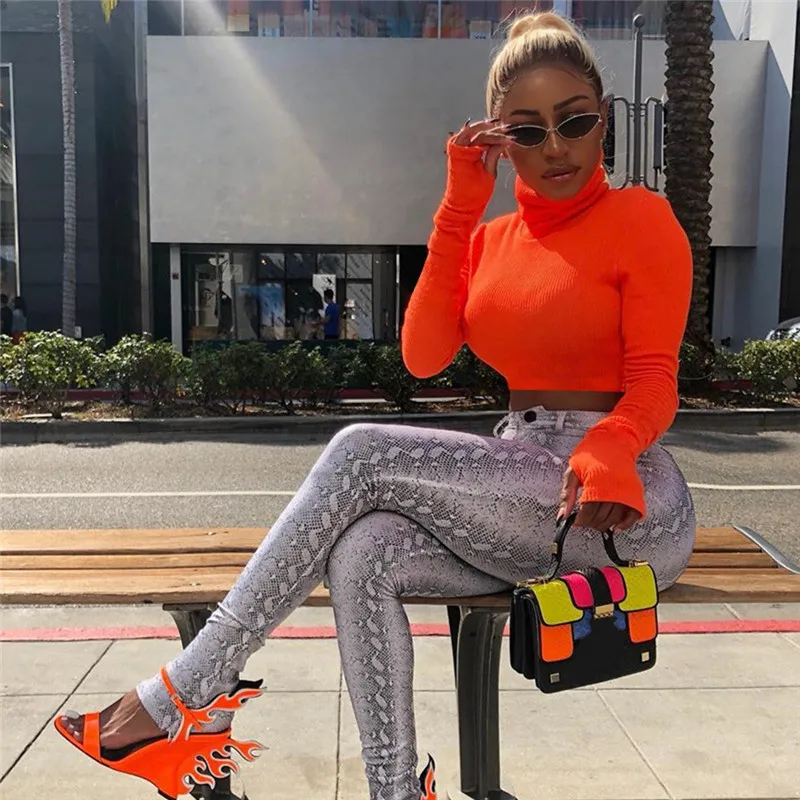 2019 Летняя мода женский сексуальный Повседневный Топ с длинным рукавом и высокой