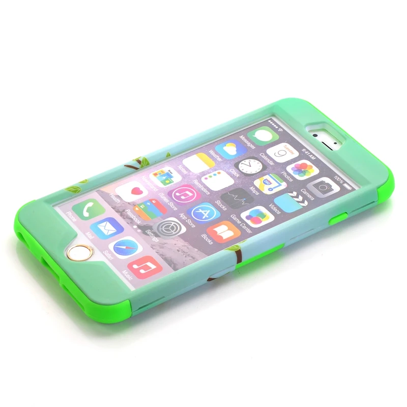 Для apple iphone 6 plus/6 s plus Симпатичные Совы Солнечный Телефон Case Cover Гибридный Жесткий