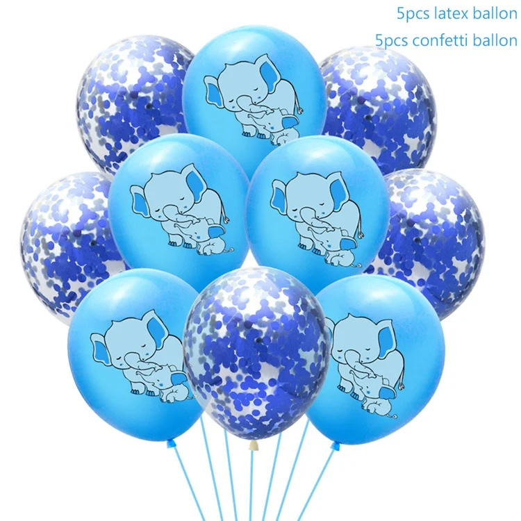 Style 10 Yoeriwoo слон латексные конфетти для воздушного шара балоны Oh Baby Shower мальчик или девочка счастливый первый день рождения украшения Дети Babyshower - Цвет: Style 10