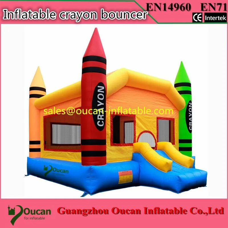 Бесплатная доставка Ткань Оксфорд надувной карандаш батут коммерческий отскок