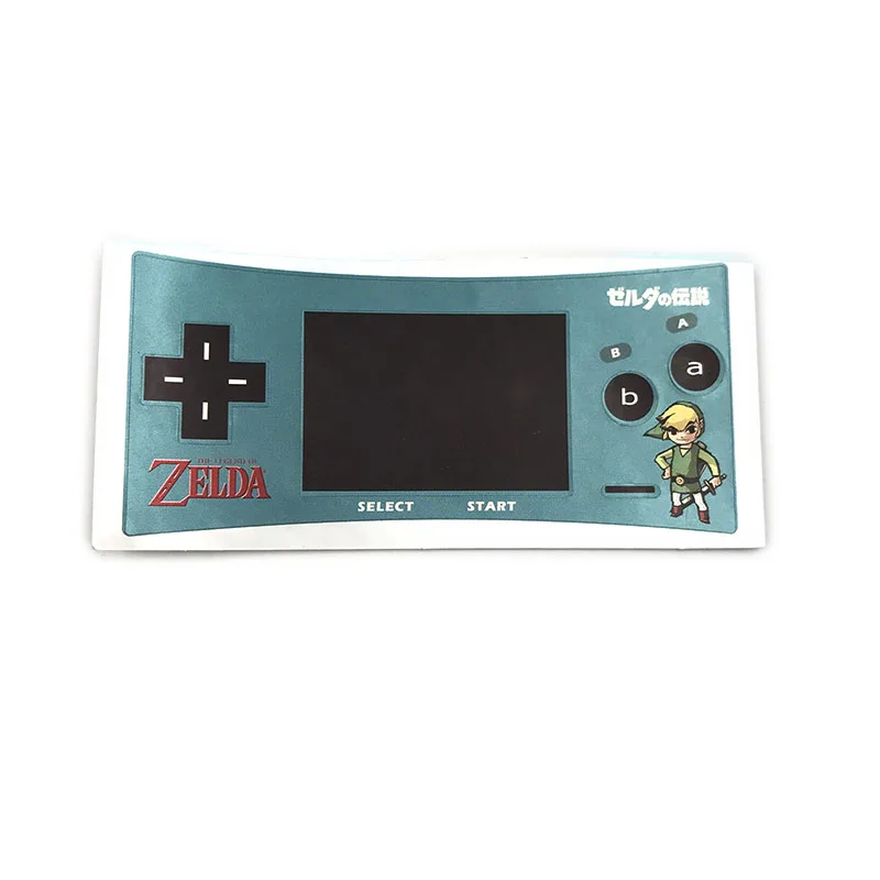 Sticker A-8 2 шт. для GBM Limited Edtion Shell чехол-накладка наклейка 10 лет памятная серия для GameBoy микро цветная наклейка - Цвет: Sticker A-8