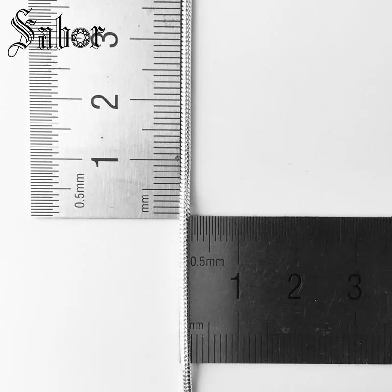 Ожерелье из змеиной цепи 2 мм Новая Модная бижутерия аксессуары для мужчин и