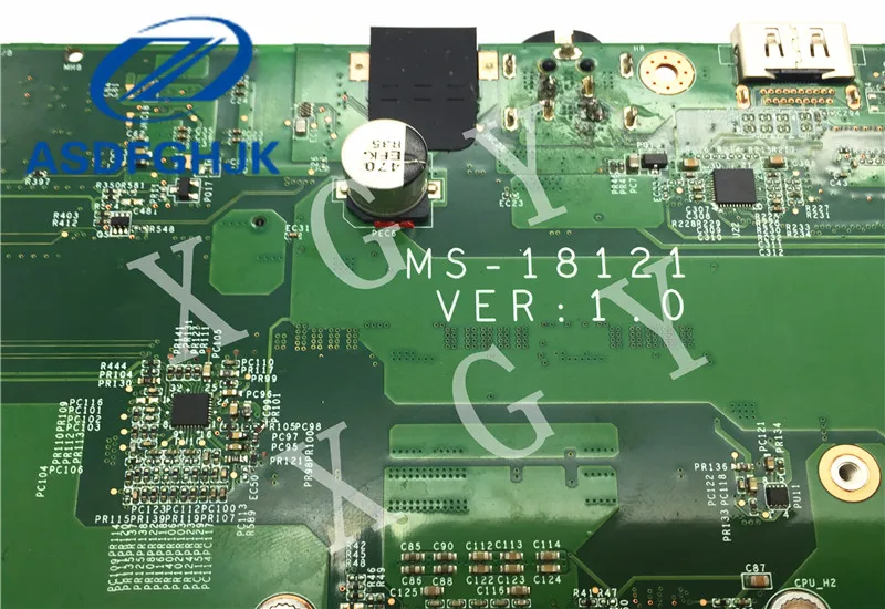 Материнская плата для ноутбука MSI GT80 GT82 материнская MS 1812 SR2BP системная DDR3L не