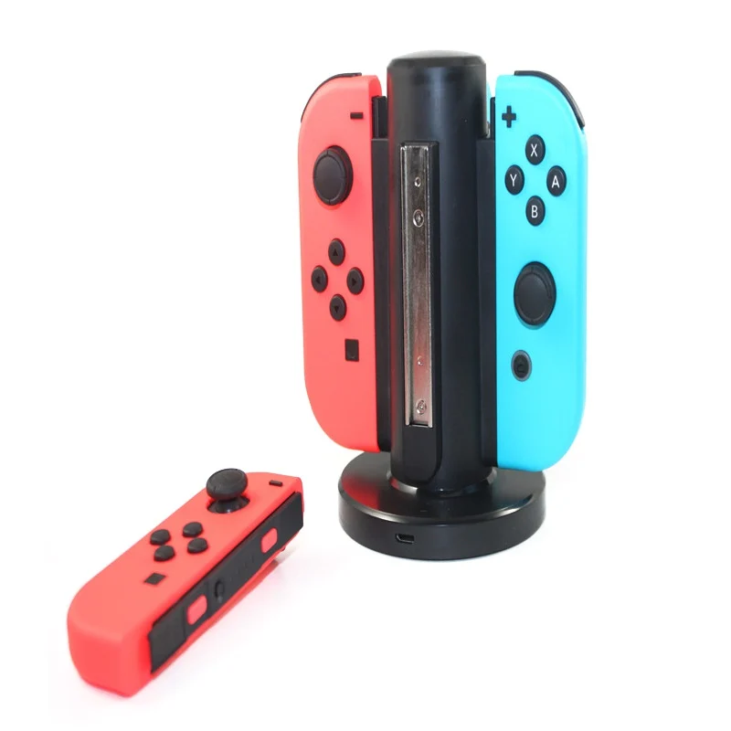 4 в 1 зарядное устройство Joy-Con док-станция светодиодные индикаторы зарядки