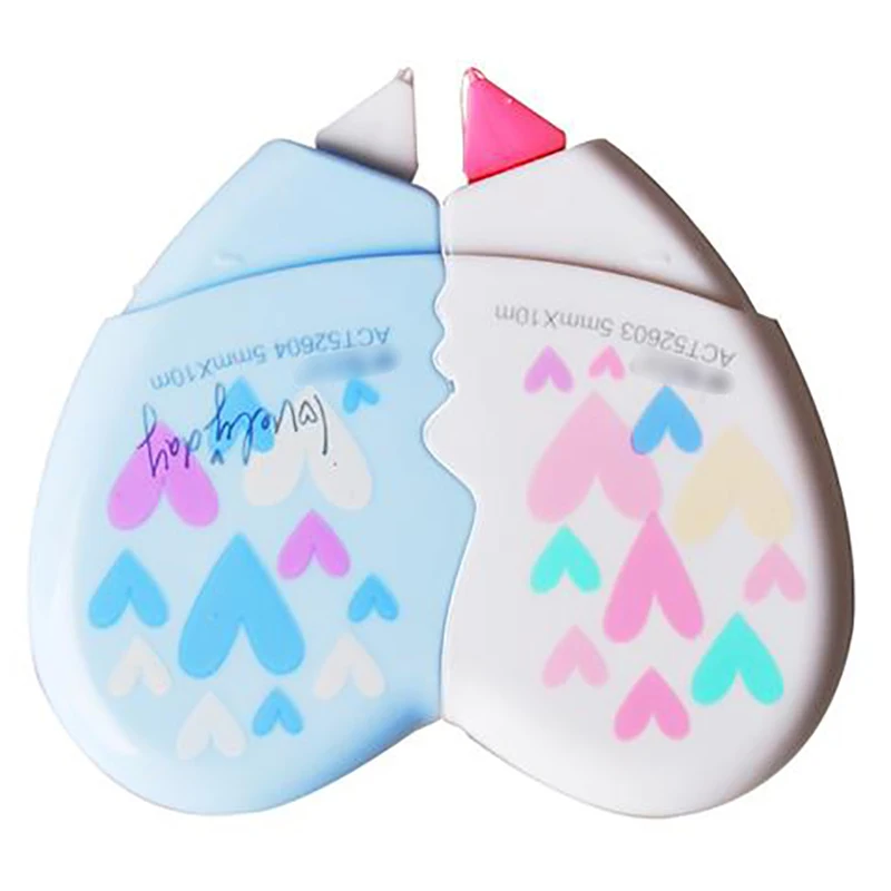 Корректирующая лента с сердечками 2 шт./лот школьные материалы кавайные