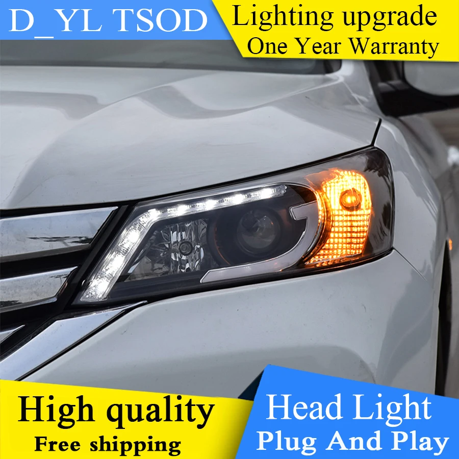 Для Honda For Accord Светодиодная лента фара биксеноновый прожектор линза 20142015 2016 года
