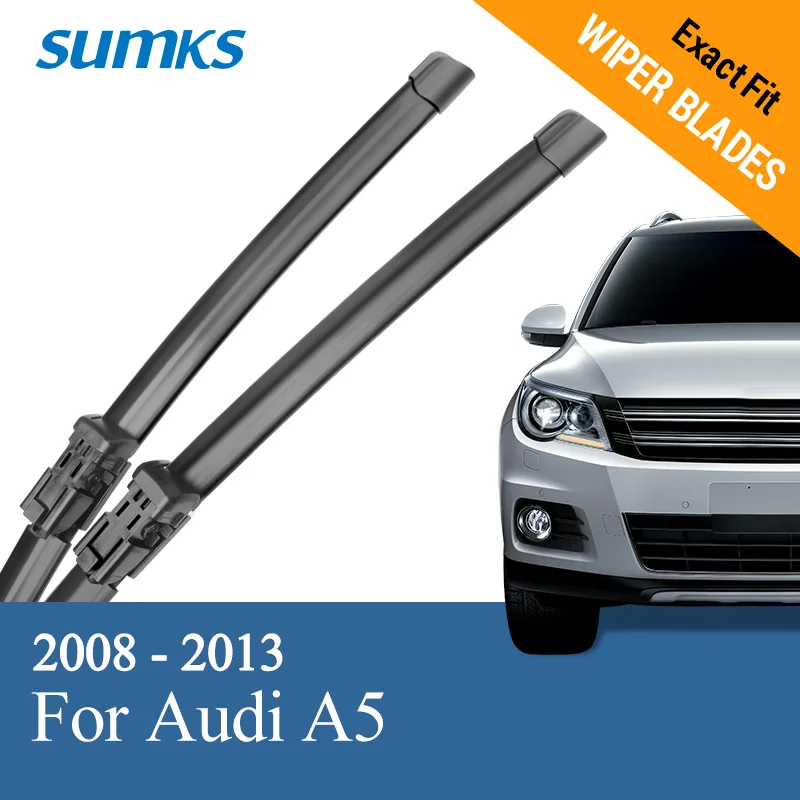 

SUMKS Wiper Blades for Audi A5 24"&20" Fit Push Button Arms 2007 2008 2009 2010 2011 2012 2013 2014 2015 2016