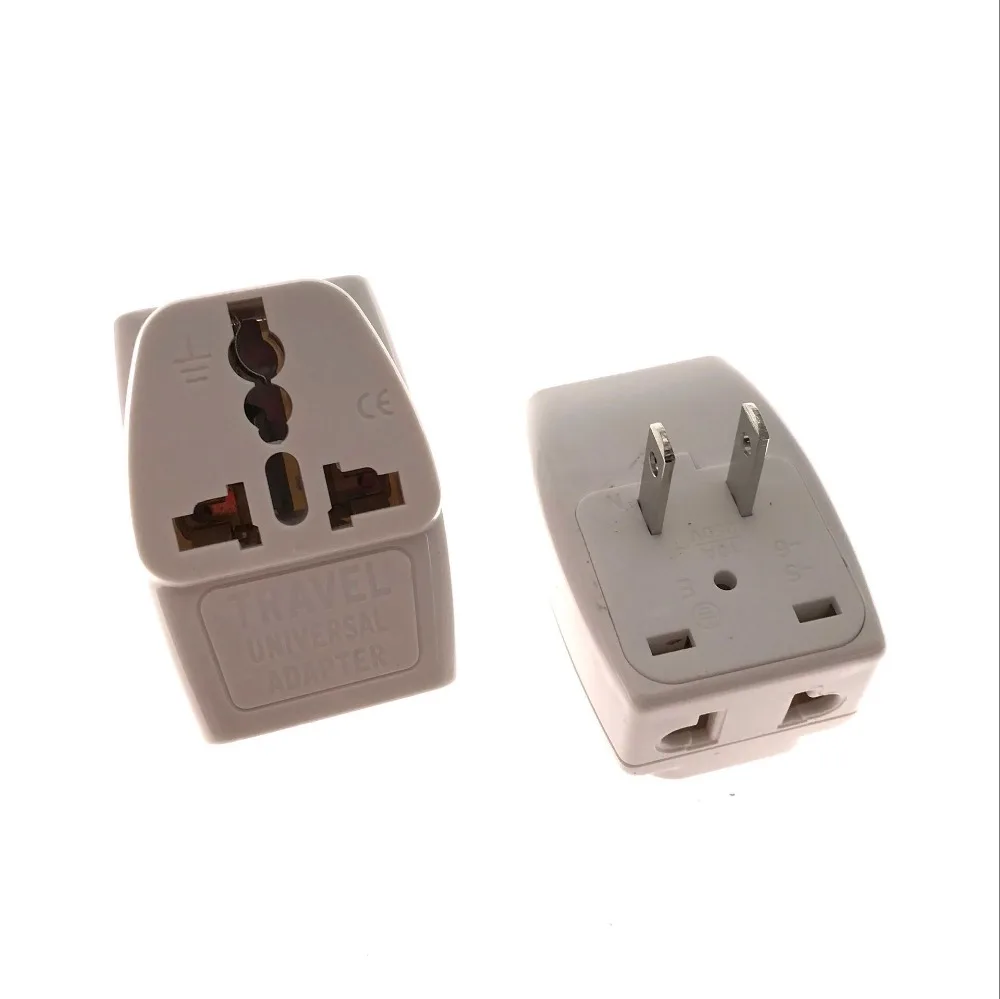 Переходник для розетки, портативное зарядное устройство с 2 контактами, универсальный, для дома и путешествий, для Австралии, Великобритании, Европы в США, Канады