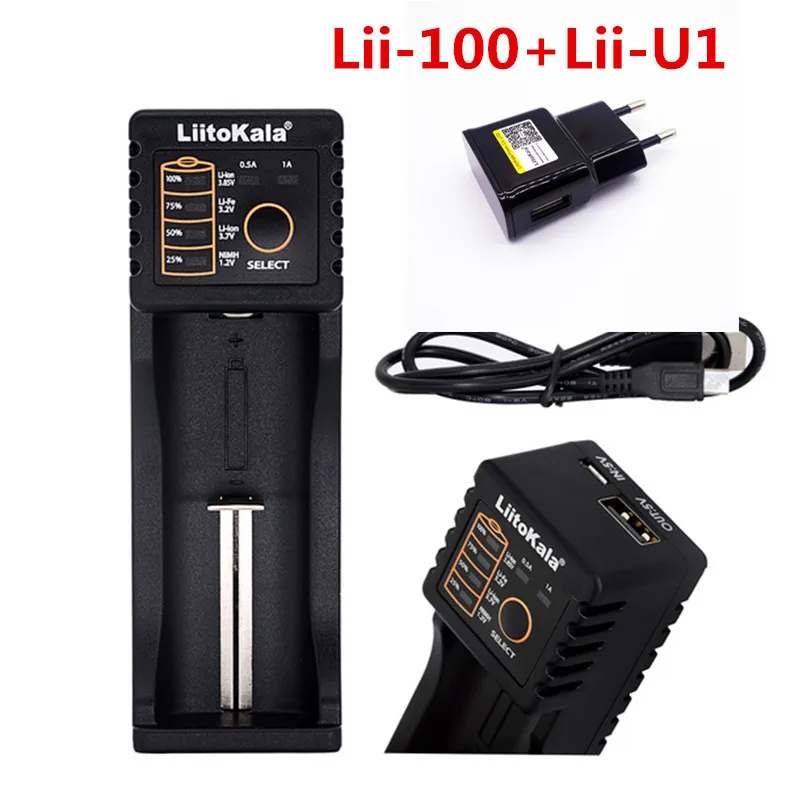 Аккумуляторная батарея LiitoKala перезаряжаемая NiMH 1 2 В 3 7 в AA 18650 26650 14500 25500 5 а с вилкой