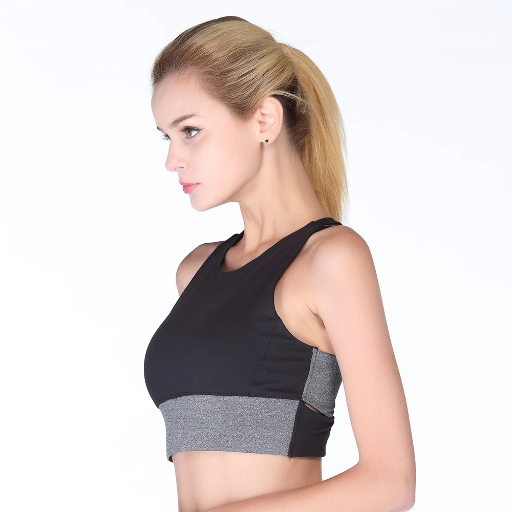 Zhangyunuo Sports Bra Padded Compression Patchwork Shockproof Yoga Bra Push Up Gym Fitness Women Brassiere Sport