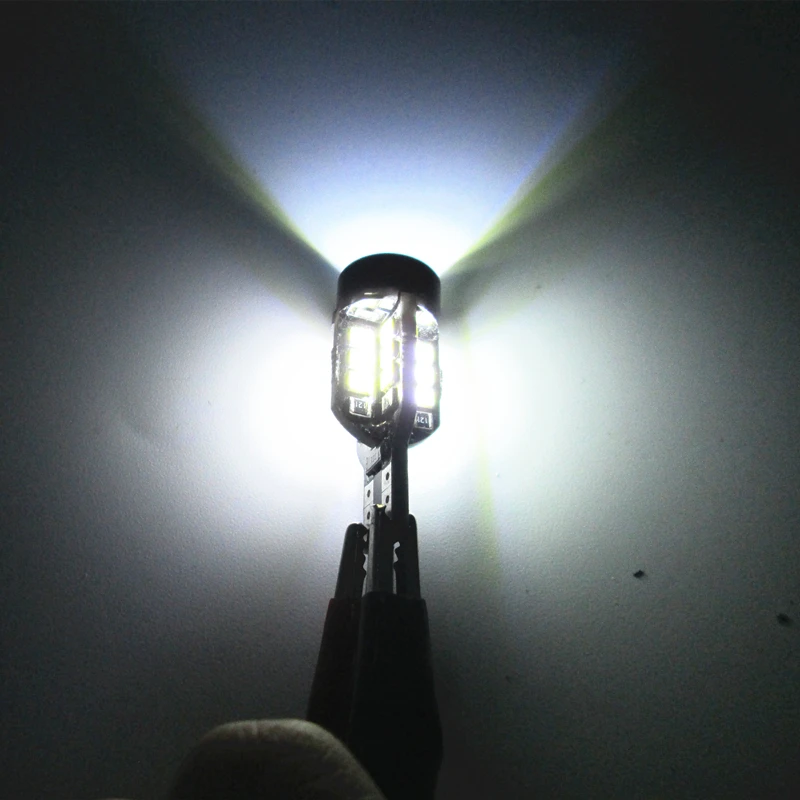 2 шт. T10 T12 T15 W16W 25LED 850LM 12VDC 6000K CANBUS без ошибок Высокая мощность задние фонари зазор