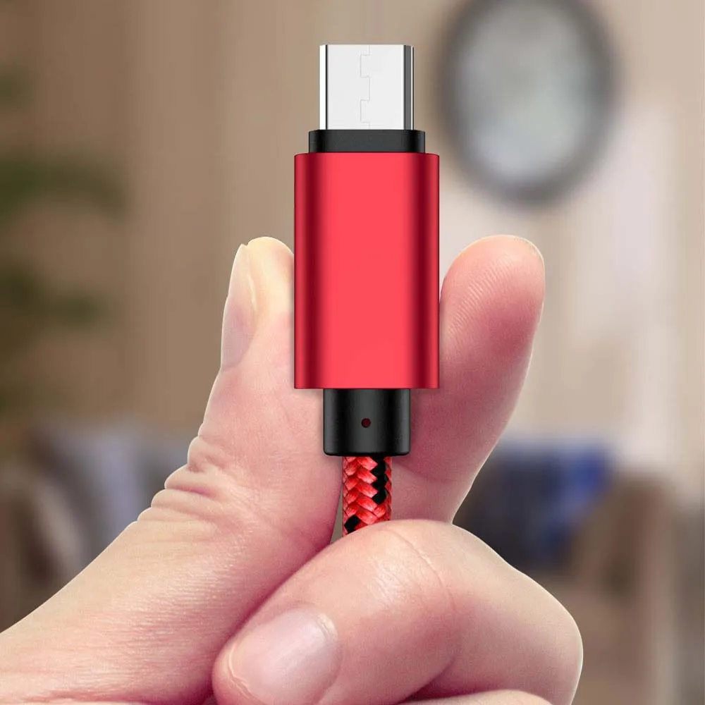 REZ Micro USB кабель 2.4A быстрое зарядное устройство Microusb для Samsung Xiaomi Huawei HTC Tablet Android