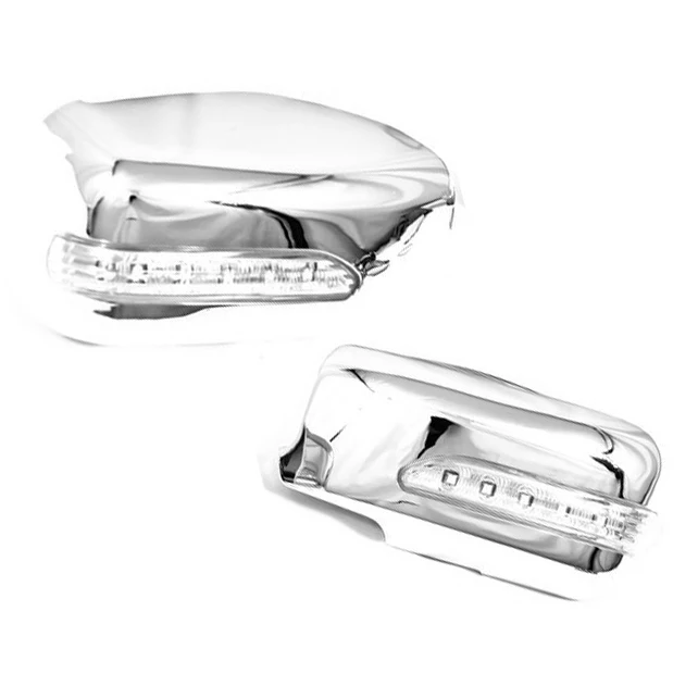 Хромированная боковая зеркальная крышка со светодиодной боковой мигалкой для