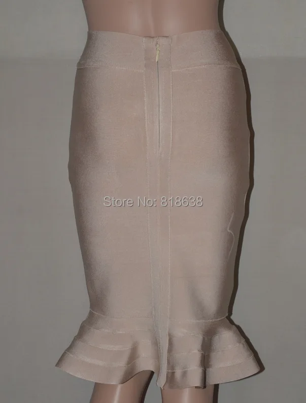 Женская юбка-карандаш HL0862 черно-синяя облегающая юбка с широким подолом цвет