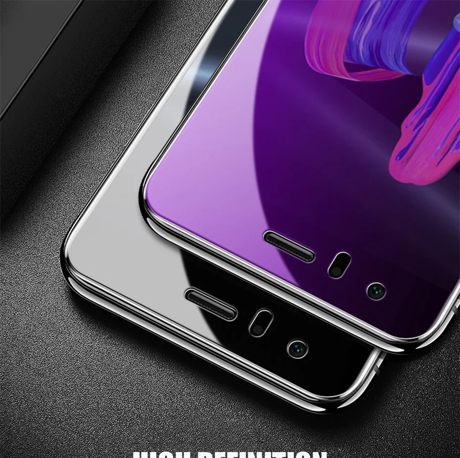 3 шт полное покрытие из закаленного стекла для huawei Honor 9 8 10 lite Защита экрана для Honor 7A 7C Pro RU 8C 8X Max защитное стекло