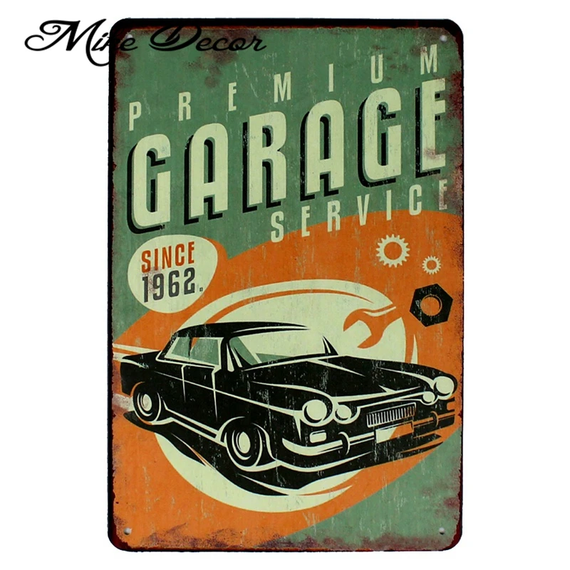 [Mike86] Garage MY TOOLS металлический постер с надписью RULES художественная живопись в