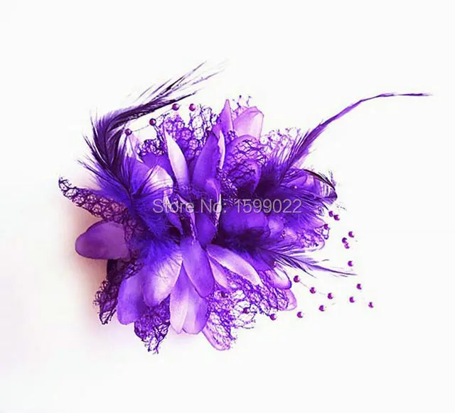 2 шт./лот свадебные заколки для волос с перьями и цветами латинских танцев