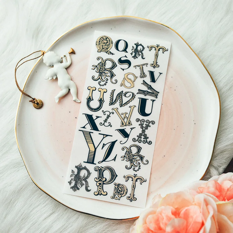 Набор для скрапбукинга KSCRAFT винтажный алфавит творчества фотоальбомов открыток |