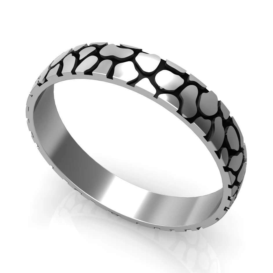 Silver Color Кремо Leopard Сменные заполненные кольца 4 мм ширина медь Arctic Symphony коллекция женское комбинированное кольцо Bague Acier - Цвет основного камня: Silver Color