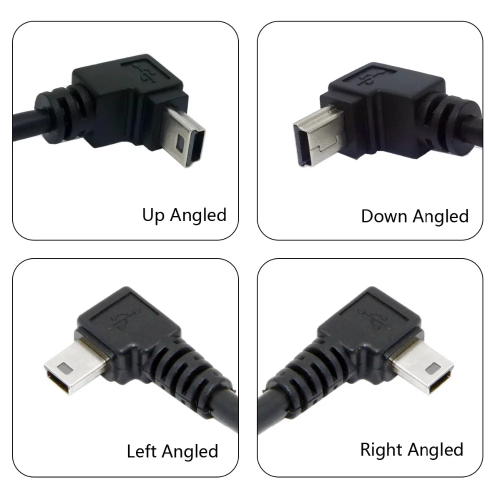 Кабель для передачи данных Chenyang 5 м 3 1 8 0 Mini USB B контактов вверх вниз влево вправо