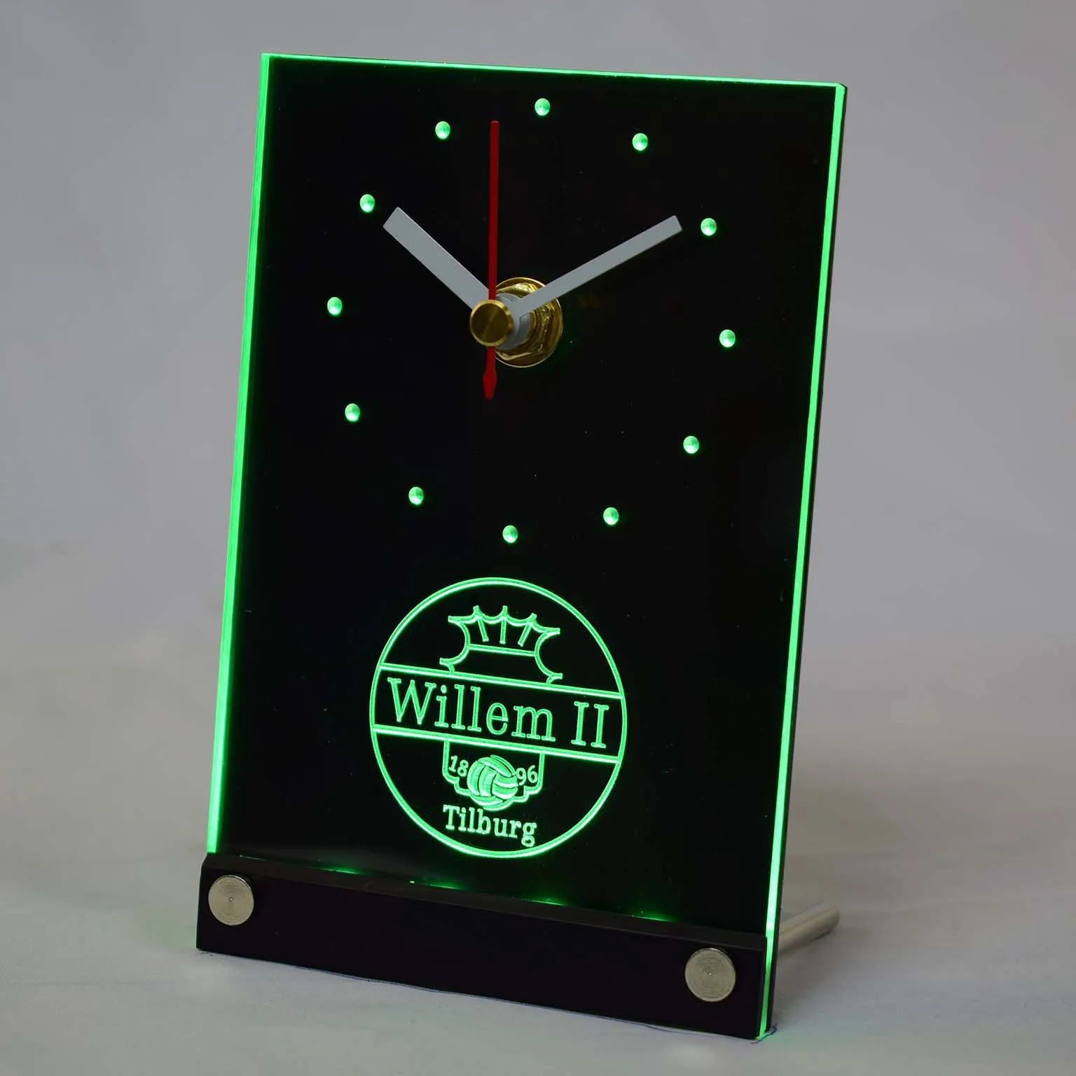 Настольные светодиодные часы tnc1021 Willem II Tilburg Эредивизи футбол 3D|3d led clock|3d clockclock 3d |