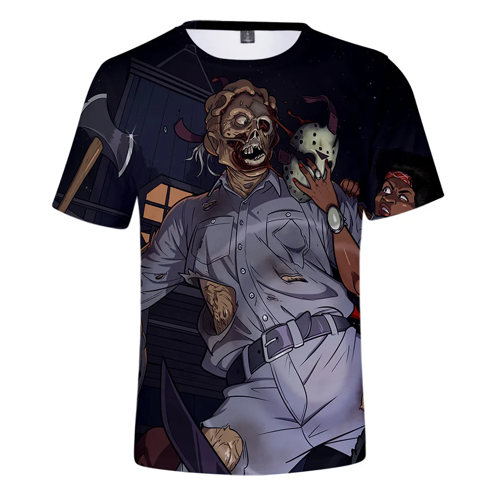 New Fashion Couples Men Women Unisex Friday the 13th The Game Funny T Shirts 3D Print No Cap Casual Hip Hop Kid Tee Top 2XS-4XL | Мужская